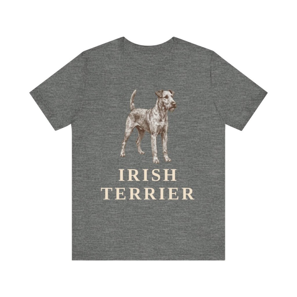 Irish Terrier Lover Shirt, Vintage Dog Sketch Tee, Dog Lover Gift Irish Terrier Lover Shirt, Vintage Dog Sketch Tee, Dog Lover Gift