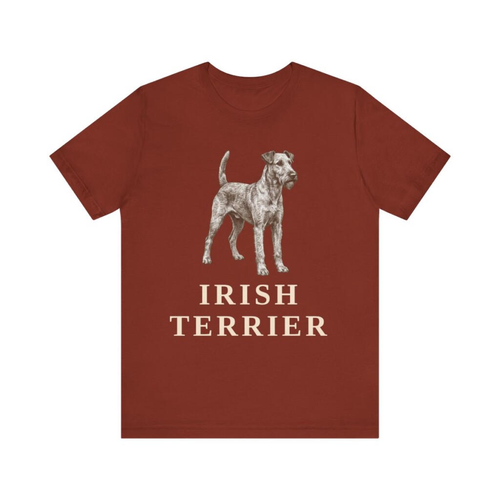 Irish Terrier Lover Shirt, Vintage Dog Sketch Tee, Dog Lover Gift Irish Terrier Lover Shirt, Vintage Dog Sketch Tee, Dog Lover Gift