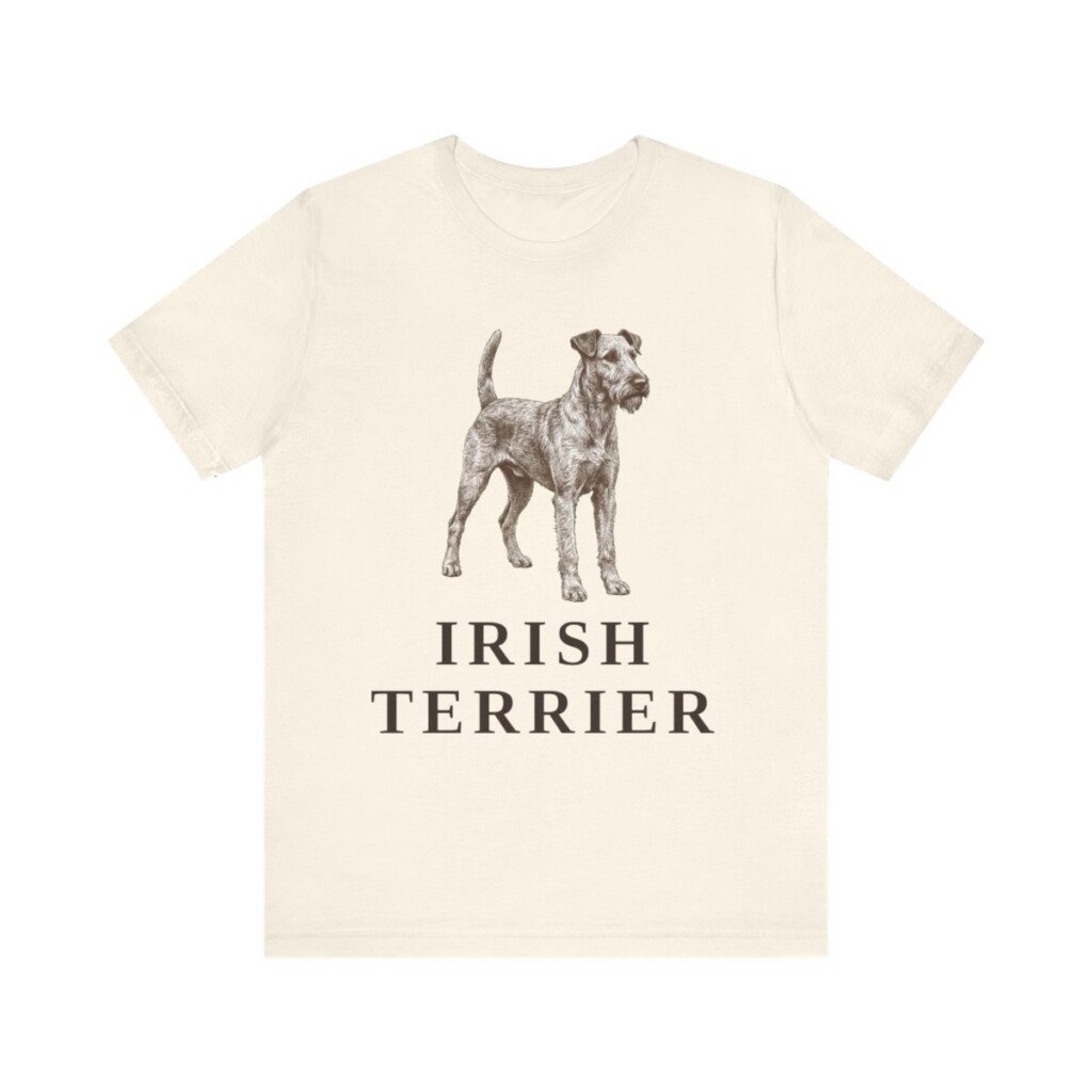 Irish Terrier Lover Shirt, Vintage Dog Sketch Tee, Dog Lover Gift Irish Terrier Lover Shirt, Vintage Dog Sketch Tee, Dog Lover Gift