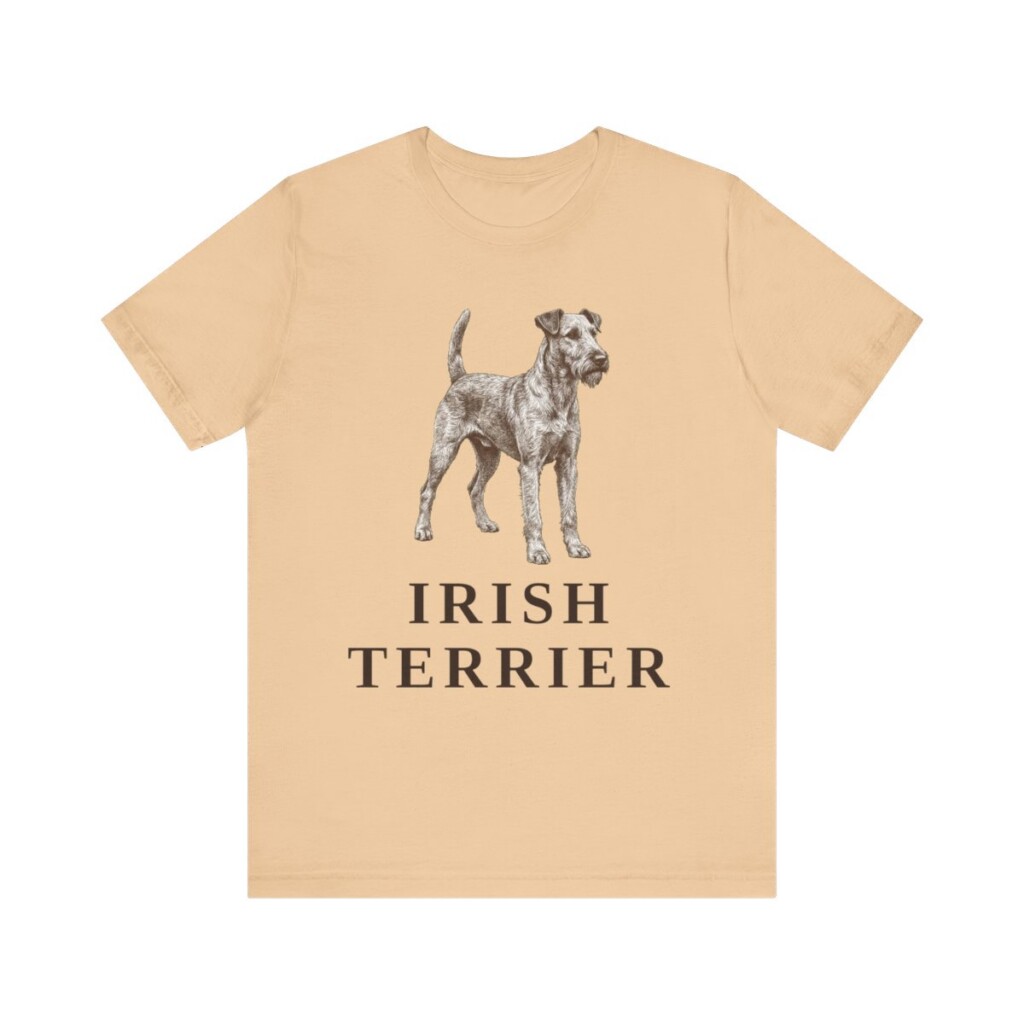 Irish Terrier Lover Shirt, Vintage Dog Sketch Tee, Dog Lover Gift Irish Terrier Lover Shirt, Vintage Dog Sketch Tee, Dog Lover Gift
