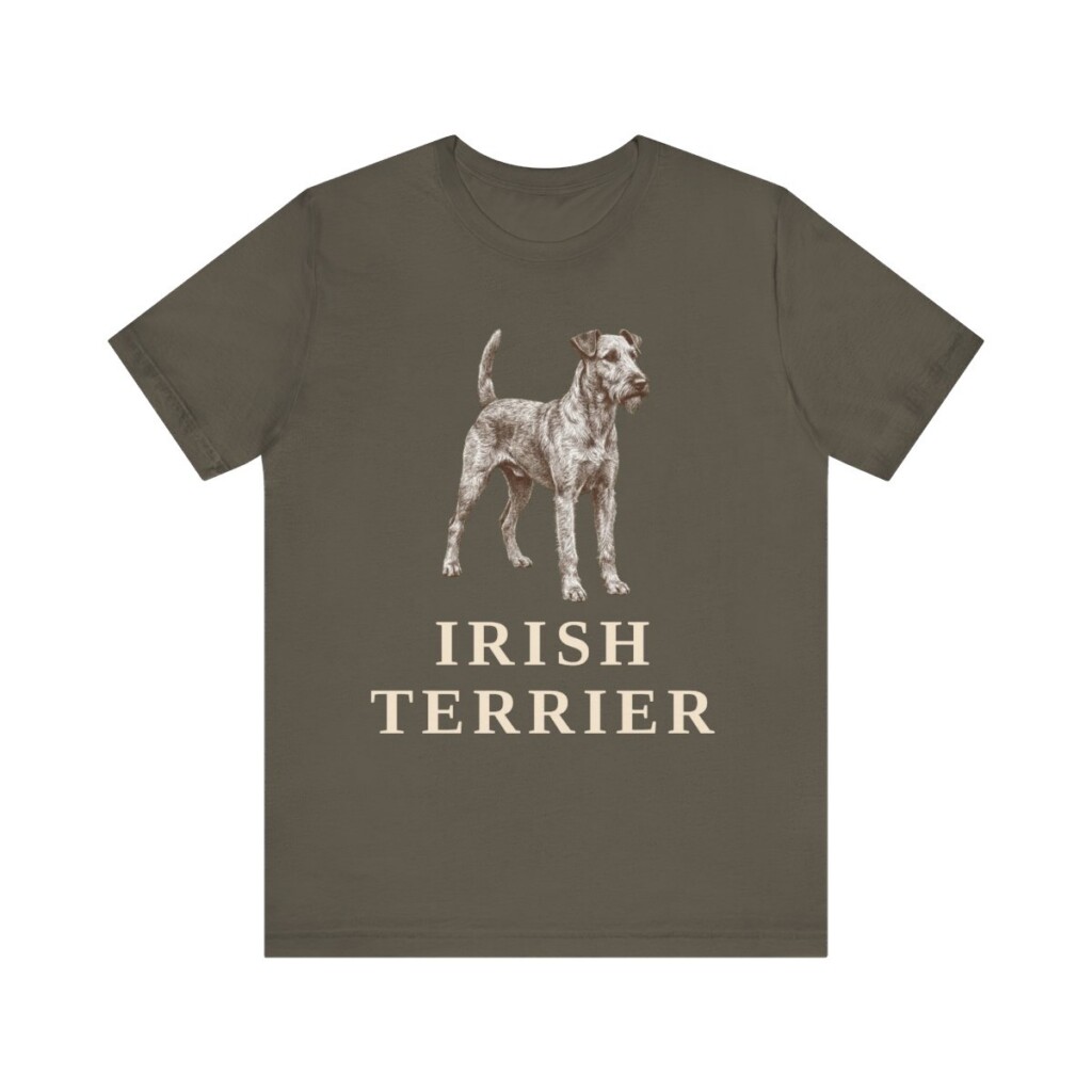 Irish Terrier Lover Shirt, Vintage Dog Sketch Tee, Dog Lover Gift Irish Terrier Lover Shirt, Vintage Dog Sketch Tee, Dog Lover Gift
