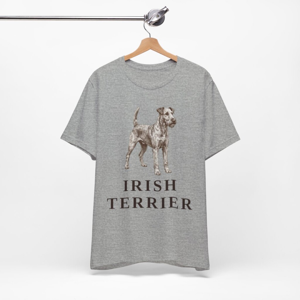 Irish Terrier Lover Shirt, Vintage Dog Sketch Tee, Dog Lover Gift Irish Terrier Lover Shirt, Vintage Dog Sketch Tee, Dog Lover Gift