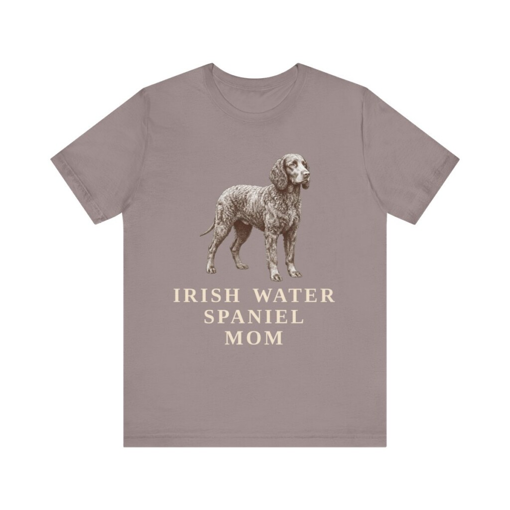 Irish Water Spaniel Mom Shirt, Vintage Dog Sketch Tee, Dog Mom Gift