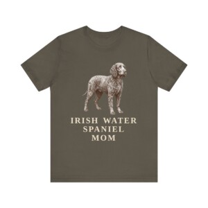 Irish Water Spaniel Mom Shirt, Vintage Dog Sketch Tee, Dog Mom Gift