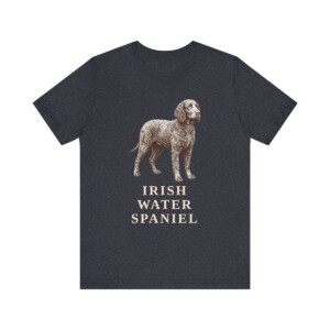 Irish Water Spaniel Lover Shirt, Vintage Dog Sketch Tee, Dog Lover Gift