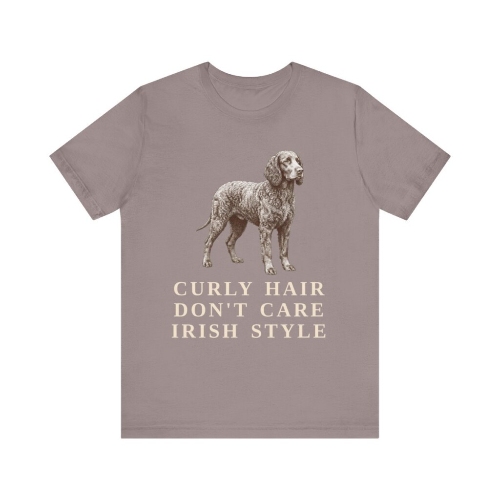 Irish Water Spaniel Humor Shirt, Vintage Dog Sketch Tee, Dog Humor Gift