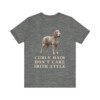 Irish Water Spaniel Humor Shirt, Vintage Dog Sketch Tee, Dog Humor Gift