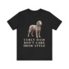 Irish Water Spaniel Humor Shirt, Vintage Dog Sketch Tee, Dog Humor Gift
