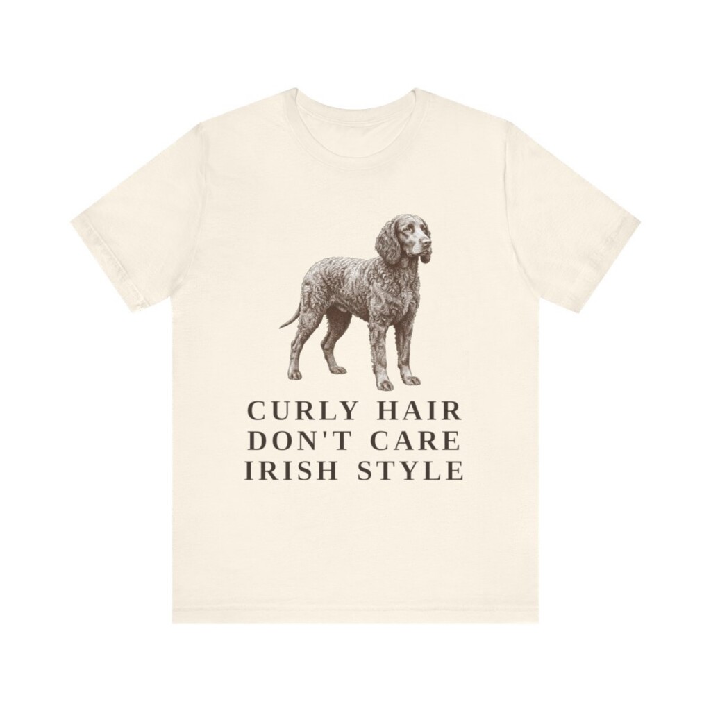 Irish Water Spaniel Humor Shirt, Vintage Dog Sketch Tee, Dog Humor Gift