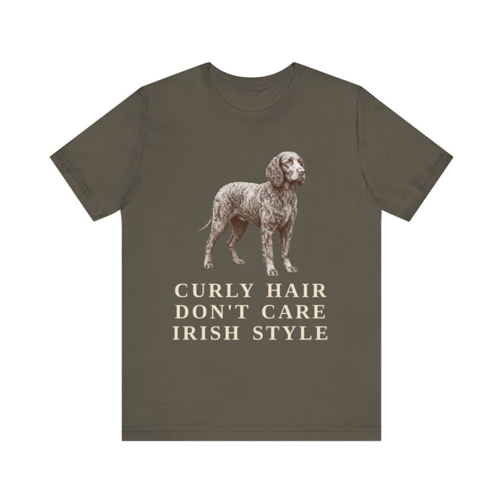 Irish Water Spaniel Humor Shirt, Vintage Dog Sketch Tee, Dog Humor Gift