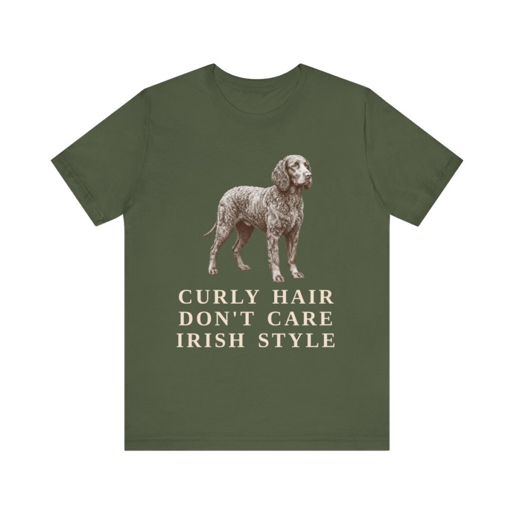 Irish Water Spaniel Humor Shirt, Vintage Dog Sketch Tee, Dog Humor Gift
