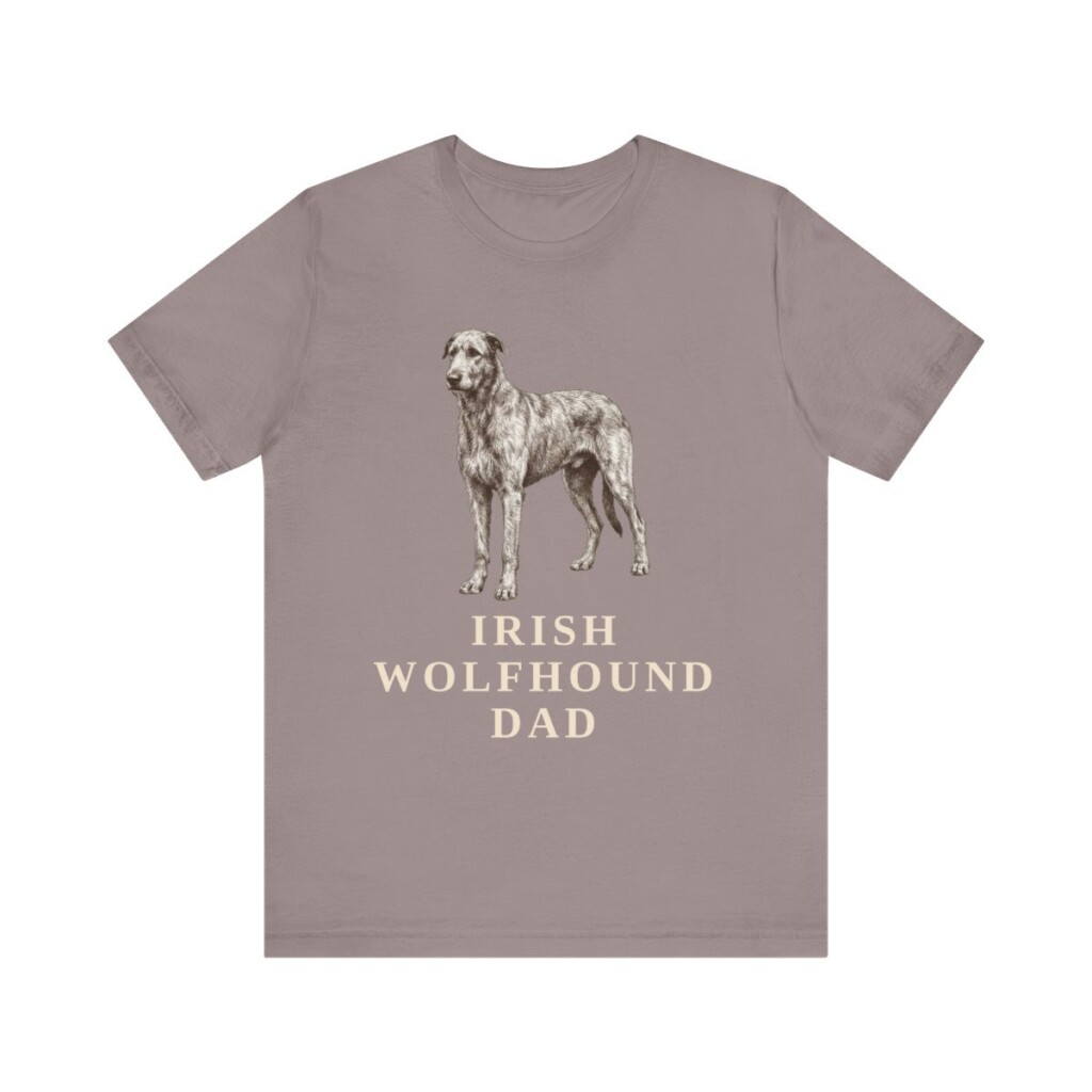 Irish Wolfhound Dad Shirt, Vintage Dog Sketch Tee, Dog Dad Gift Irish Wolfhound Dad Shirt, Vintage Dog Sketch Tee, Dog Dad Gift