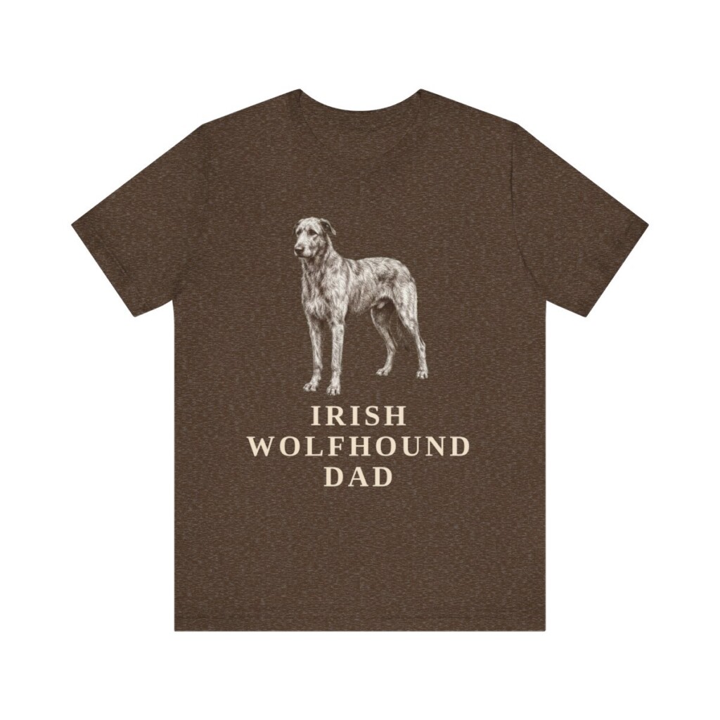 Irish Wolfhound Dad Shirt, Vintage Dog Sketch Tee, Dog Dad Gift Irish Wolfhound Dad Shirt, Vintage Dog Sketch Tee, Dog Dad Gift