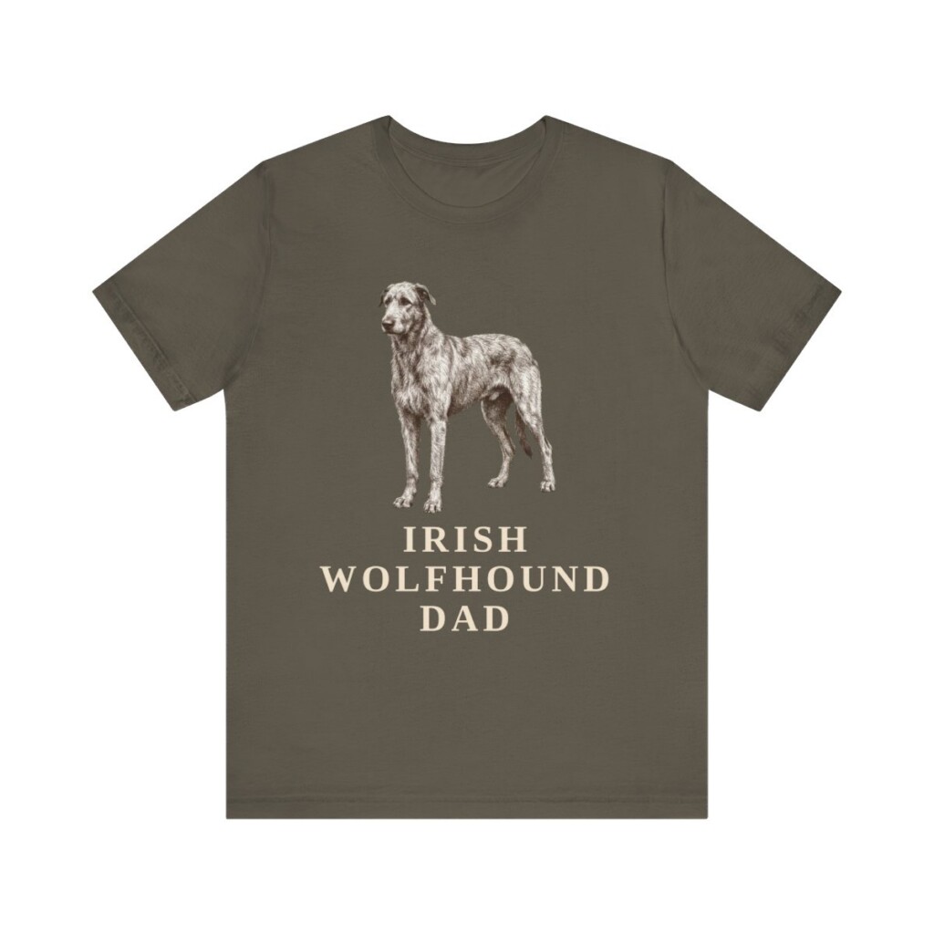 Irish Wolfhound Dad Shirt, Vintage Dog Sketch Tee, Dog Dad Gift Irish Wolfhound Dad Shirt, Vintage Dog Sketch Tee, Dog Dad Gift