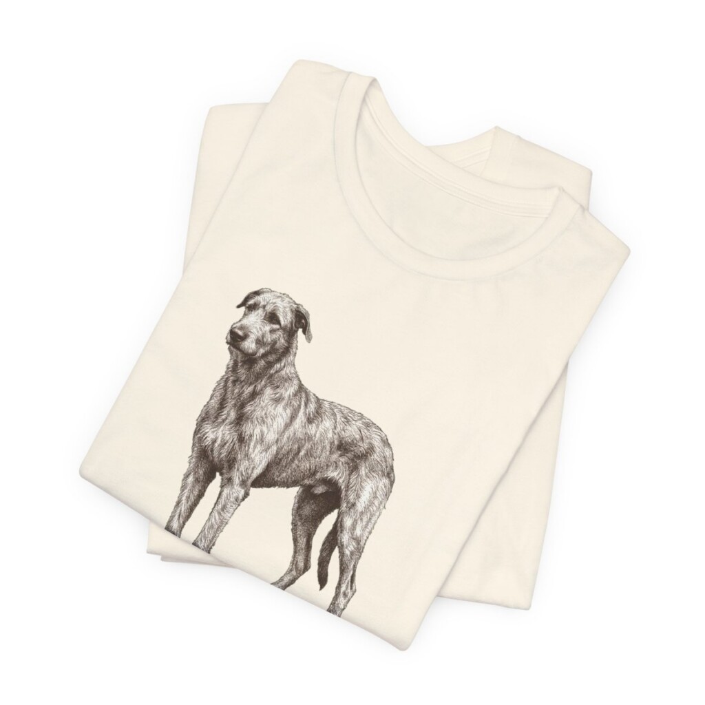 Irish Wolfhound Dad Shirt, Vintage Dog Sketch Tee, Dog Dad Gift Irish Wolfhound Dad Shirt, Vintage Dog Sketch Tee, Dog Dad Gift