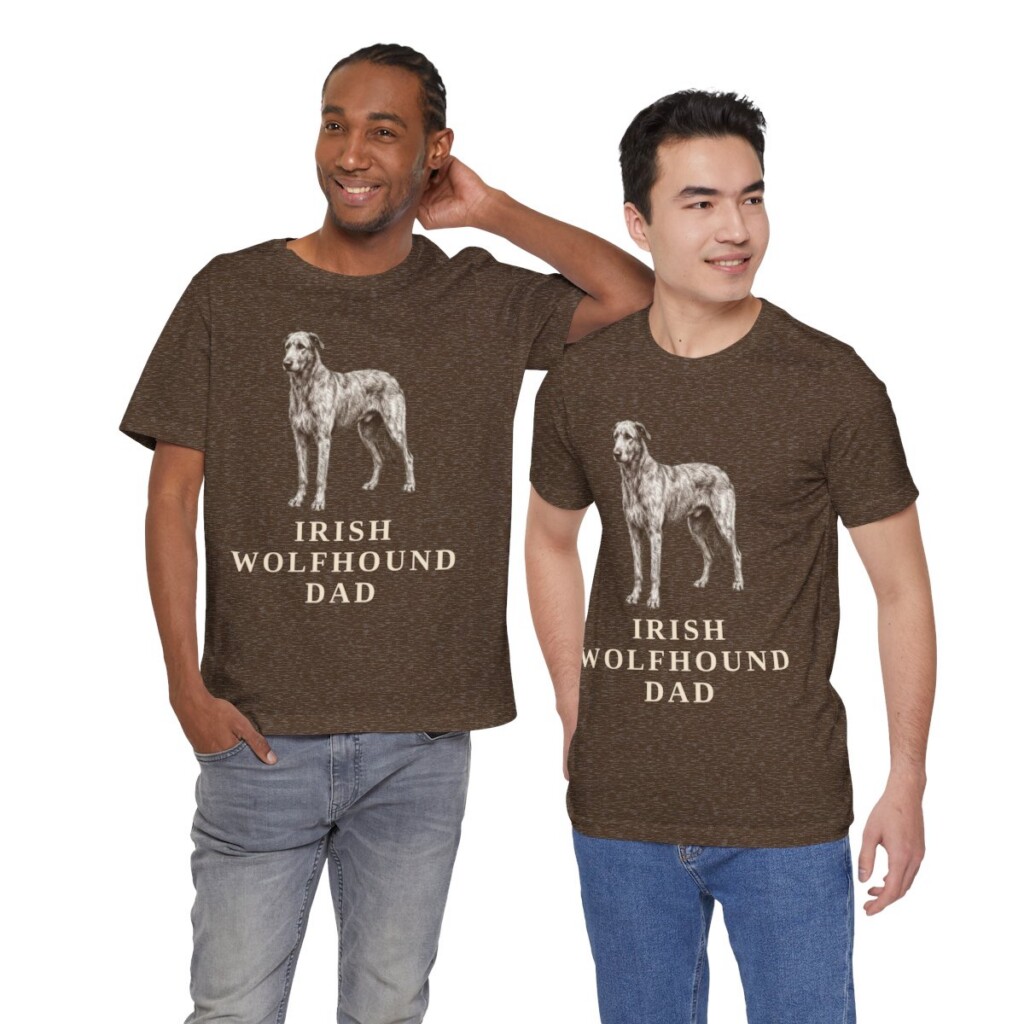 Irish Wolfhound Dad Shirt, Vintage Dog Sketch Tee, Dog Dad Gift Irish Wolfhound Dad Shirt, Vintage Dog Sketch Tee, Dog Dad Gift