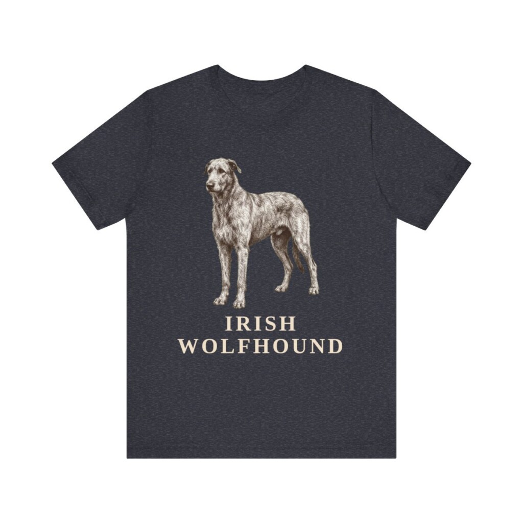 Irish Wolfhound Lover Shirt, Vintage Dog Sketch Tee, Dog Lover Gift