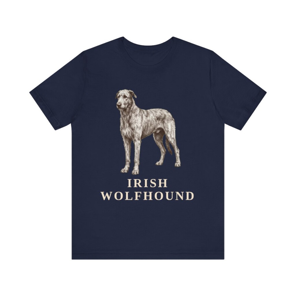 Irish Wolfhound Lover Shirt, Vintage Dog Sketch Tee, Dog Lover Gift