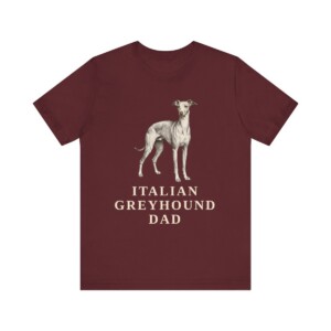Italian Greyhound Dad Shirt, Vintage Dog Sketch Tee, Dog Dad Gift