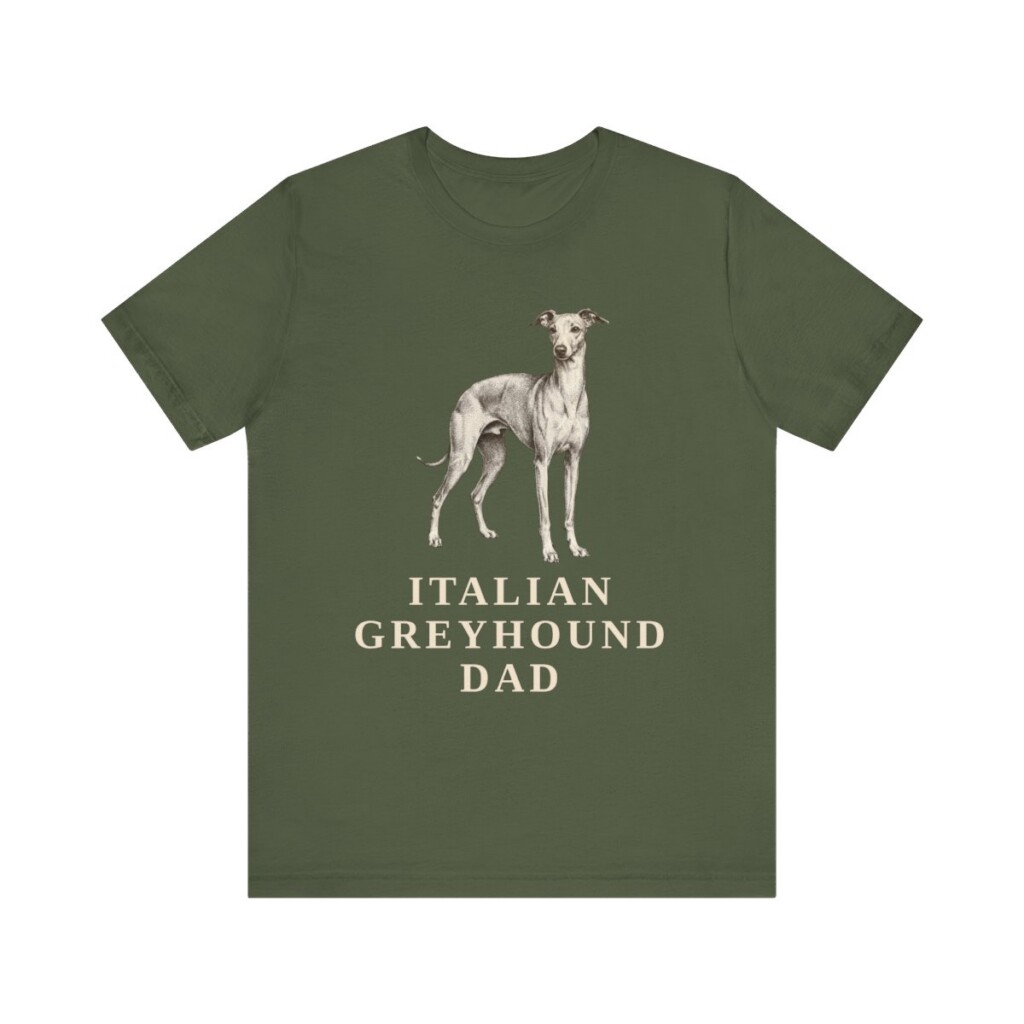 Italian Greyhound Dad Shirt, Vintage Dog Sketch Tee, Dog Dad Gift Italian Greyhound Dad Shirt, Vintage Dog Sketch Tee, Dog Dad Gift