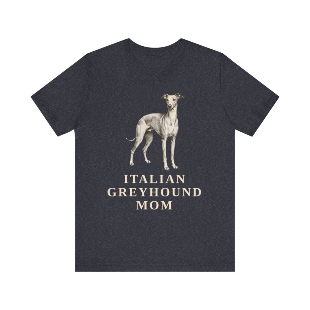 Italian Greyhound Mom Shirt, Vintage Dog Sketch Tee, Dog Mom Gift