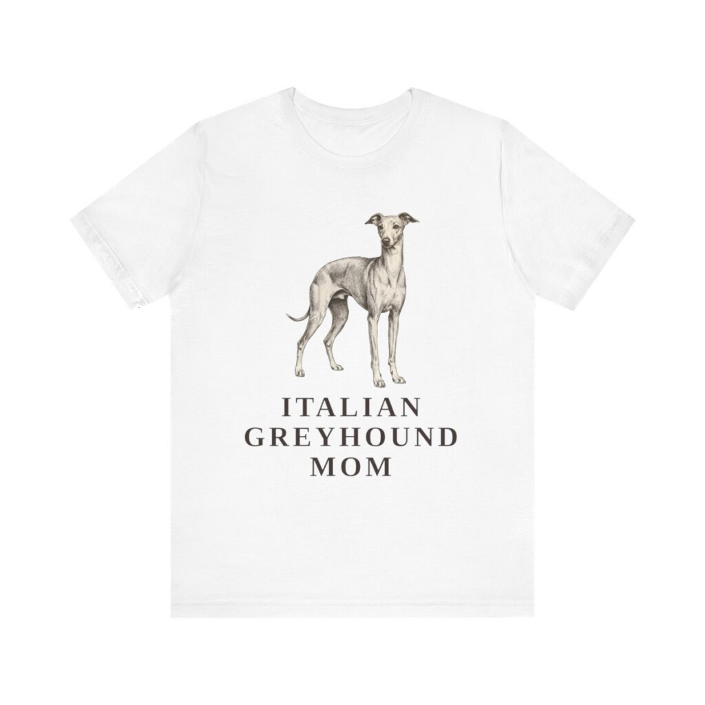 Italian Greyhound Mom Shirt, Vintage Dog Sketch Tee, Dog Mom Gift