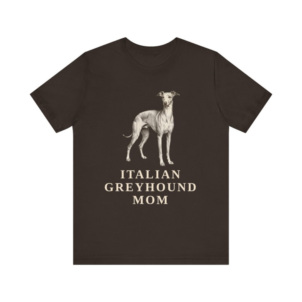 Italian Greyhound Mom Shirt, Vintage Dog Sketch Tee, Dog Mom Gift