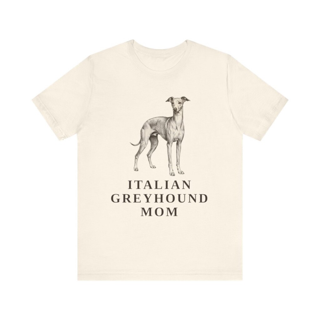 Italian Greyhound Mom Shirt, Vintage Dog Sketch Tee, Dog Mom Gift