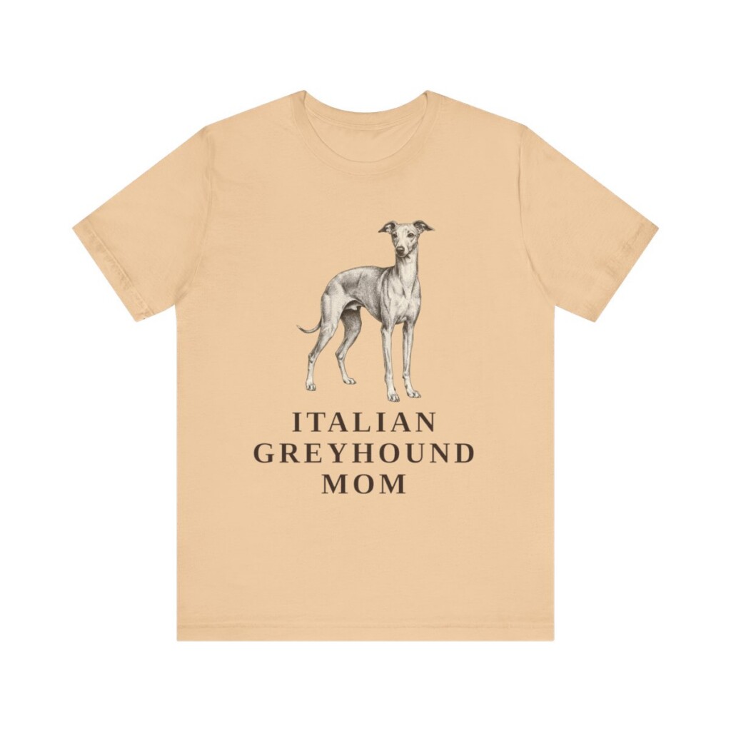 Italian Greyhound Mom Shirt, Vintage Dog Sketch Tee, Dog Mom Gift