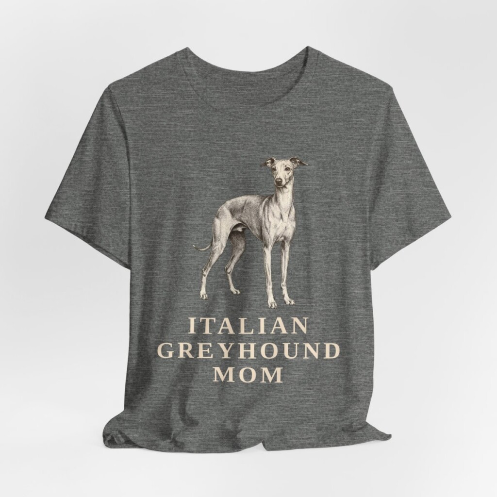 Italian Greyhound Mom Shirt, Vintage Dog Sketch Tee, Dog Mom Gift