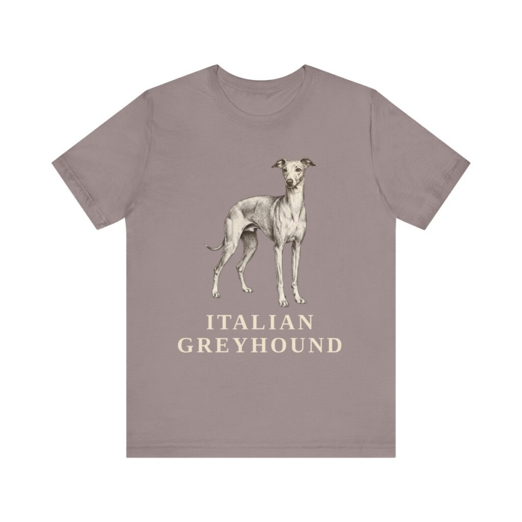 Italian Greyhound Lover Shirt, Vintage Dog Sketch Tee, Dog Lover Gift