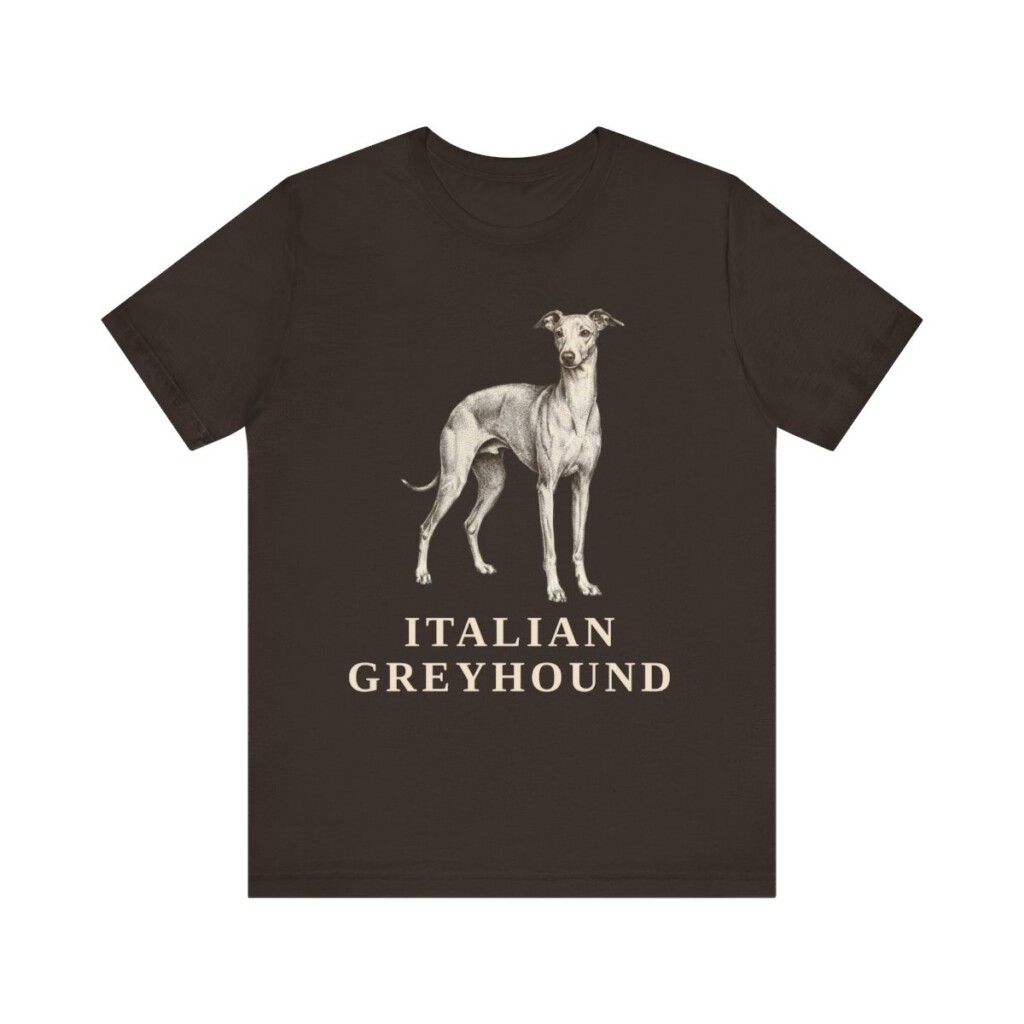 Italian Greyhound Lover Shirt, Vintage Dog Sketch Tee, Dog Lover Gift