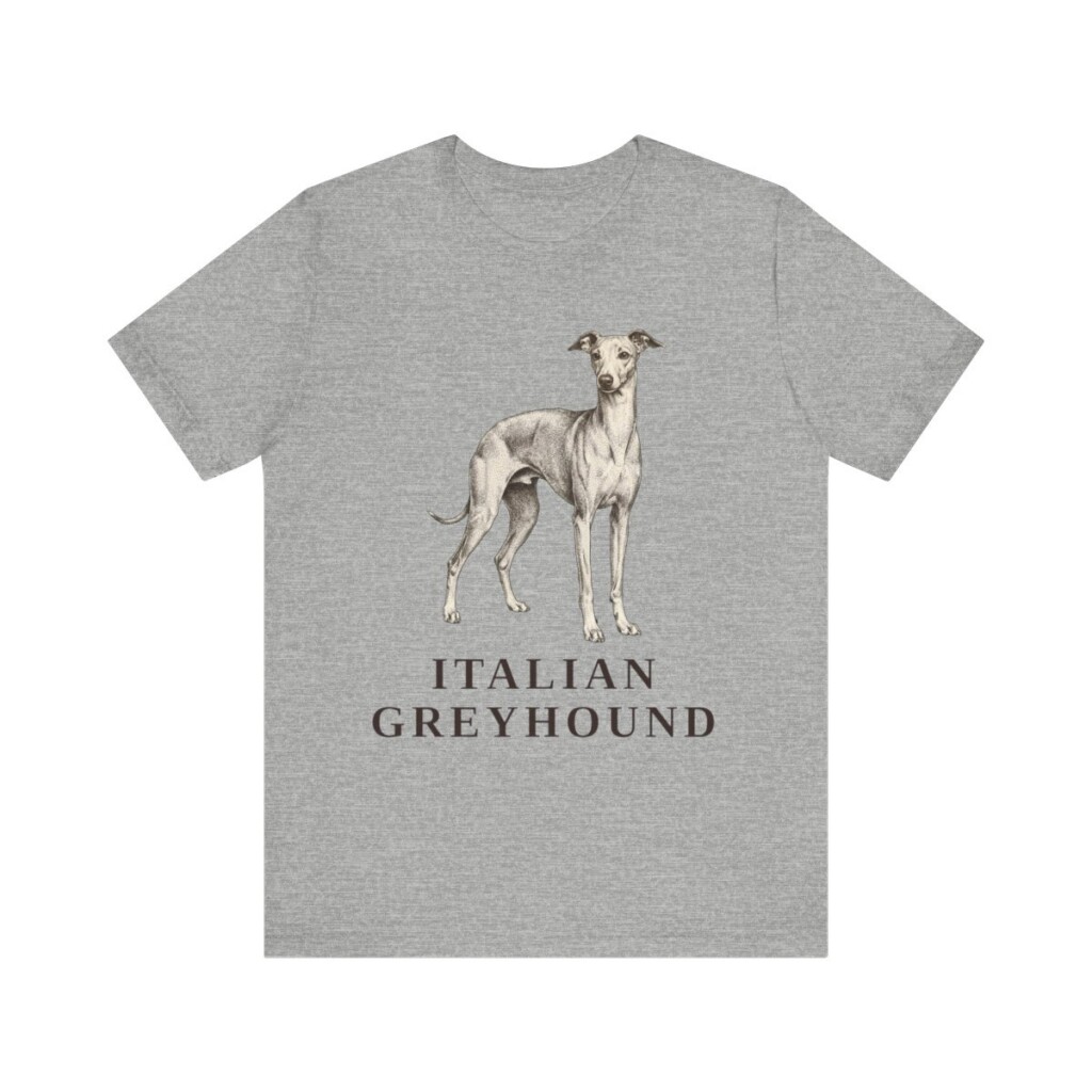 Italian Greyhound Lover Shirt, Vintage Dog Sketch Tee, Dog Lover Gift