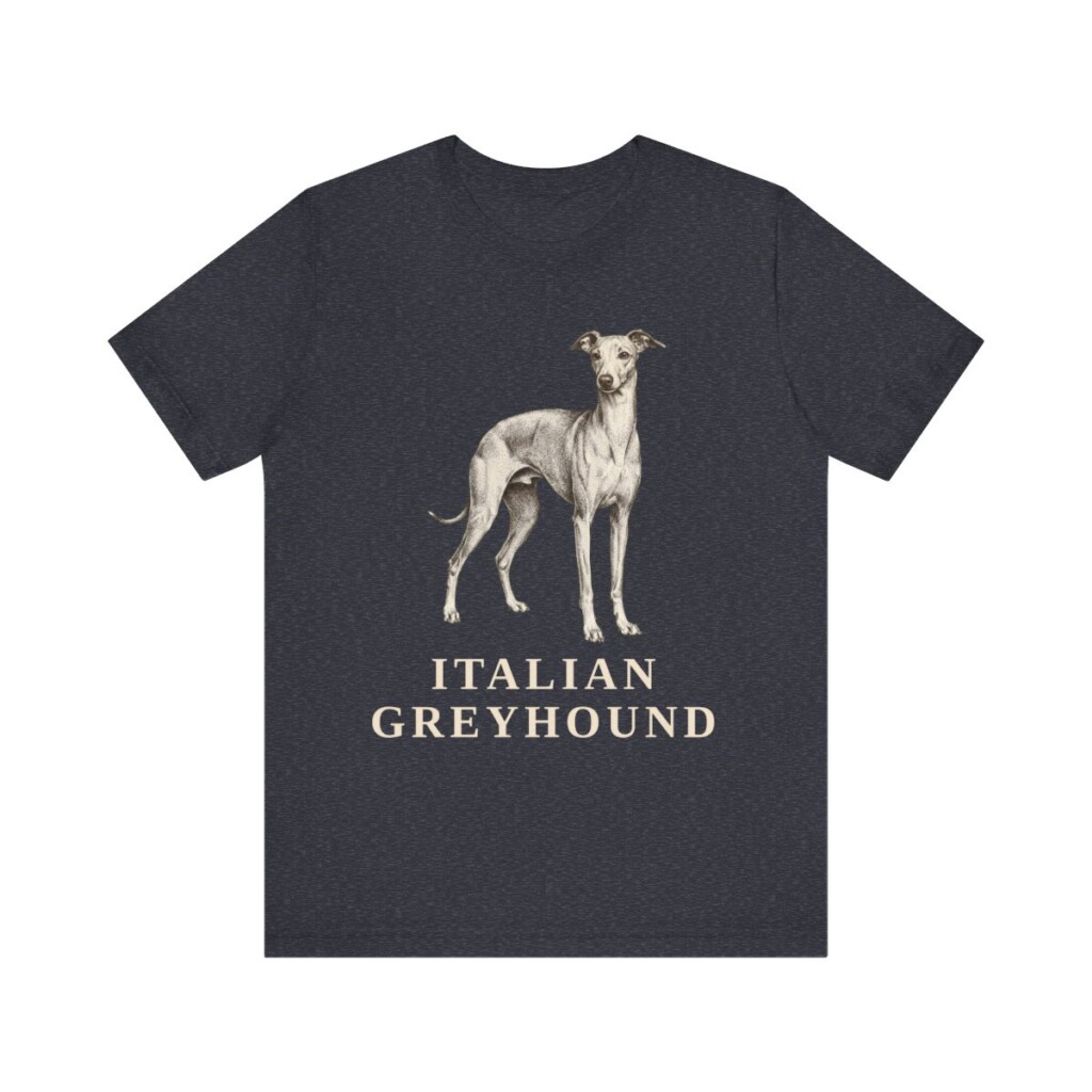Italian Greyhound Lover Shirt, Vintage Dog Sketch Tee, Dog Lover Gift