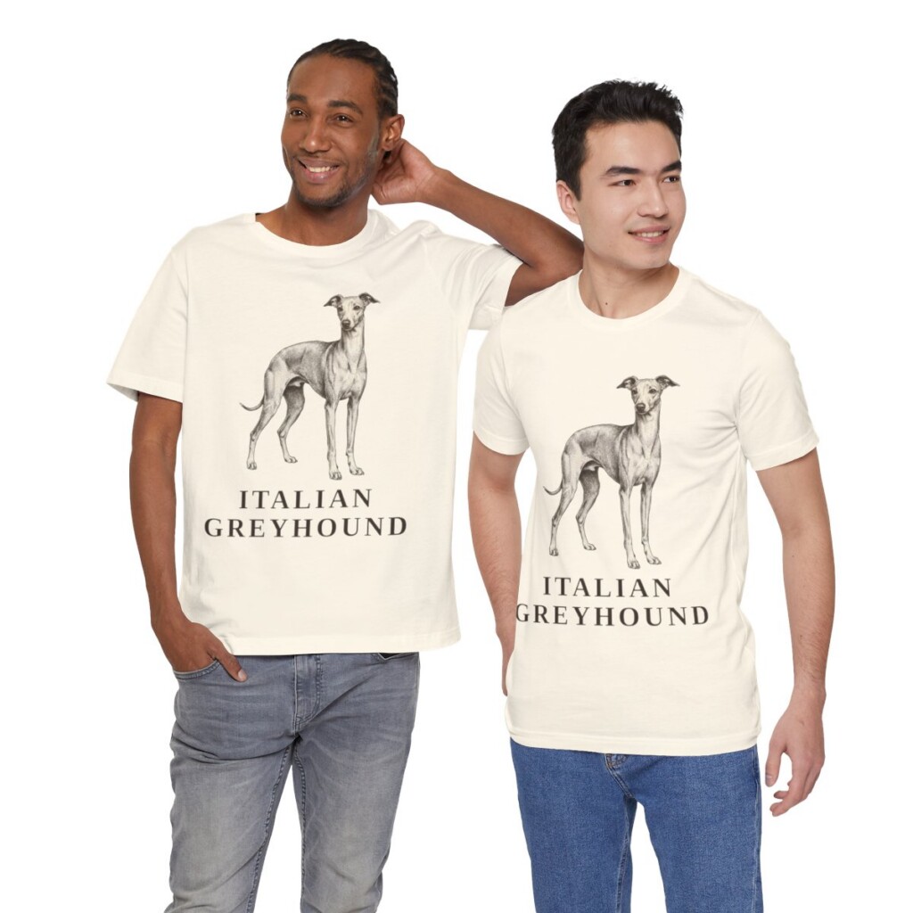 Italian Greyhound Lover Shirt, Vintage Dog Sketch Tee, Dog Lover Gift
