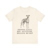 Italian Greyhound Humor Shirt, Vintage Dog Sketch Tee, Dog Humor Gift