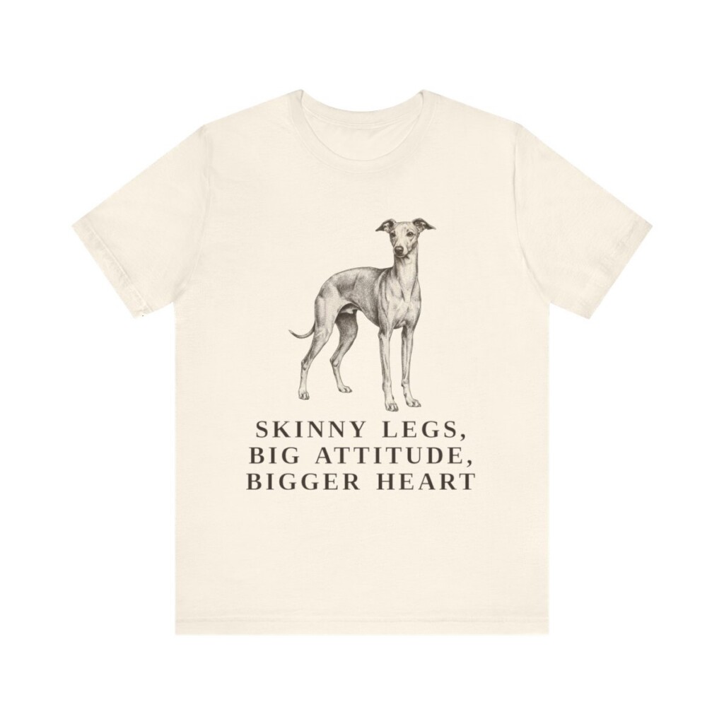 Italian Greyhound Humor Shirt, Vintage Dog Sketch Tee, Dog Humor Gift