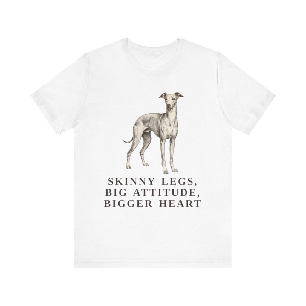 Italian Greyhound Humor Shirt, Vintage Dog Sketch Tee, Dog Humor Gift