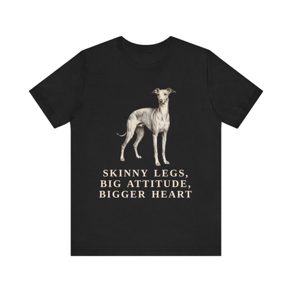 Italian Greyhound Humor Shirt, Vintage Dog Sketch Tee, Dog Humor Gift