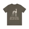 Italian Greyhound Humor Shirt, Vintage Dog Sketch Tee, Dog Humor Gift