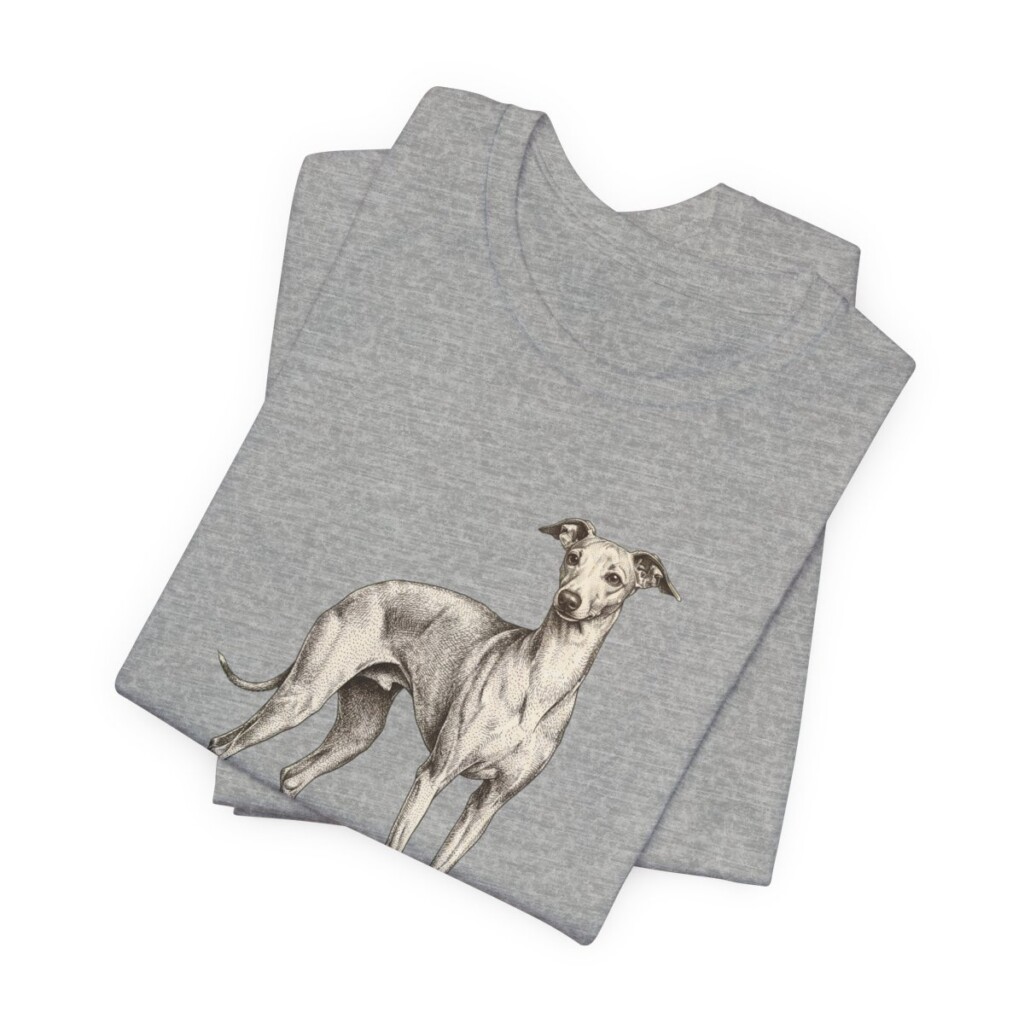 Italian Greyhound Humor Shirt, Vintage Dog Sketch Tee, Dog Humor Gift