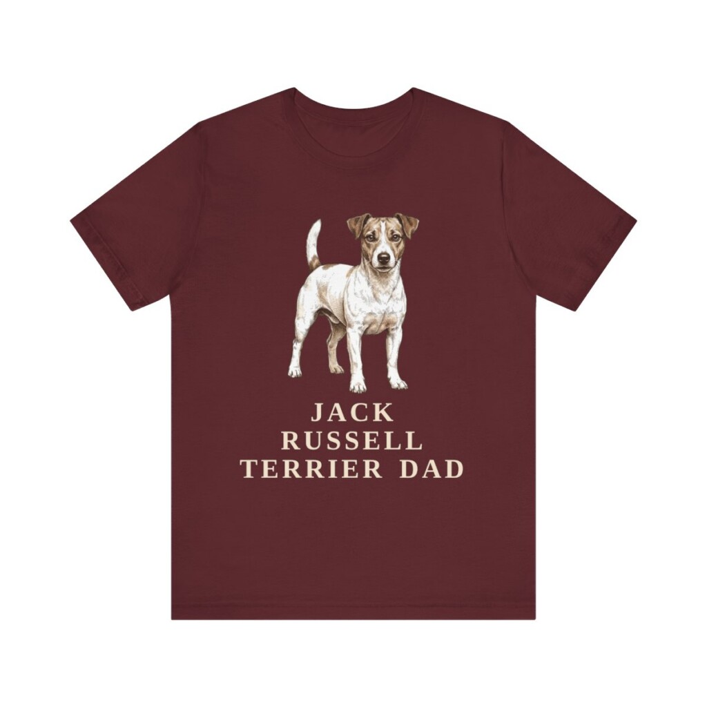 Jack Russell Terrier Dad Shirt, Vintage Dog Sketch Tee, Dog Dad Gift Jack Russell Terrier Dad Shirt, Vintage Dog Sketch Tee, Dog Dad Gift