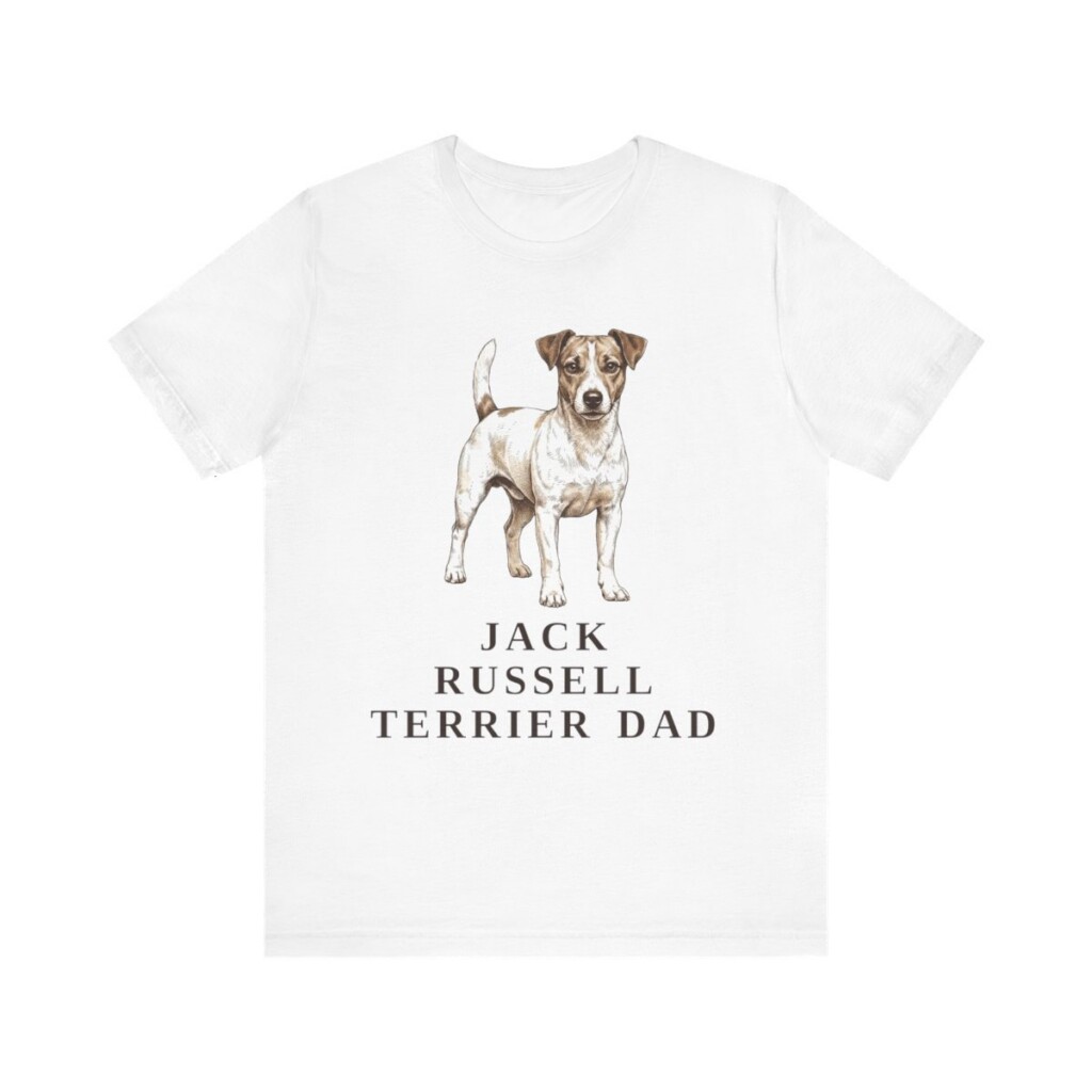 Jack Russell Terrier Dad Shirt, Vintage Dog Sketch Tee, Dog Dad Gift Jack Russell Terrier Dad Shirt, Vintage Dog Sketch Tee, Dog Dad Gift