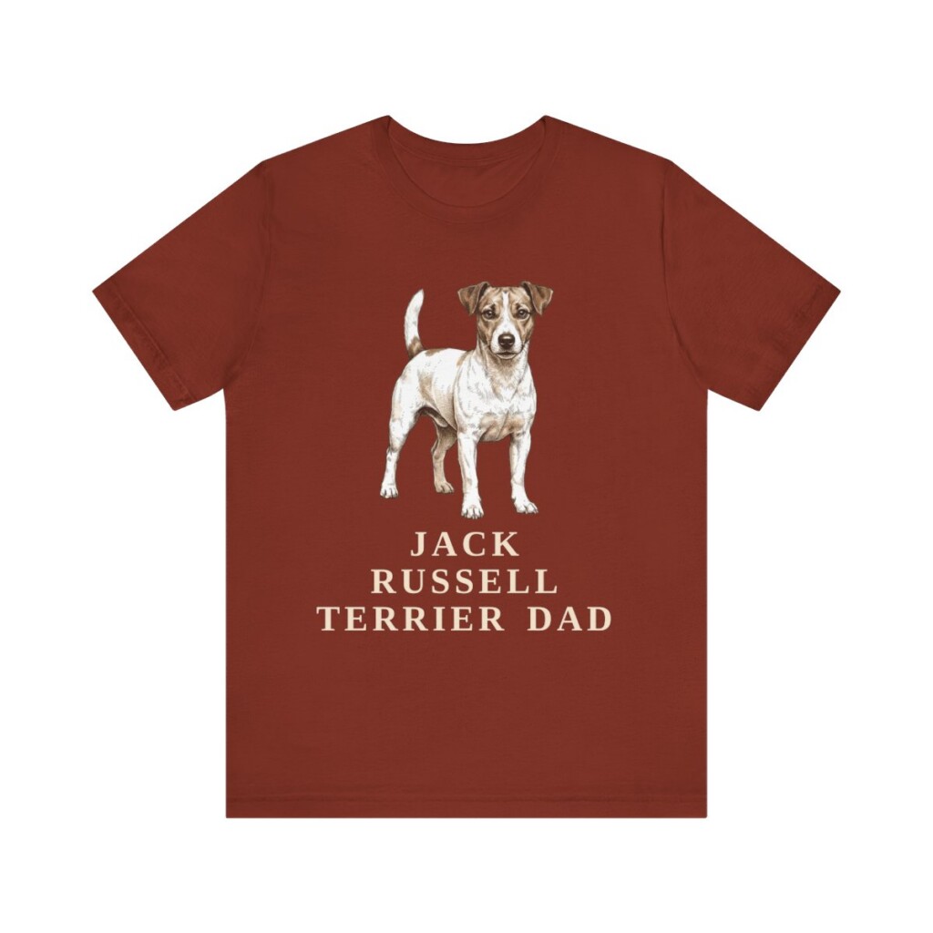 Jack Russell Terrier Dad Shirt, Vintage Dog Sketch Tee, Dog Dad Gift Jack Russell Terrier Dad Shirt, Vintage Dog Sketch Tee, Dog Dad Gift