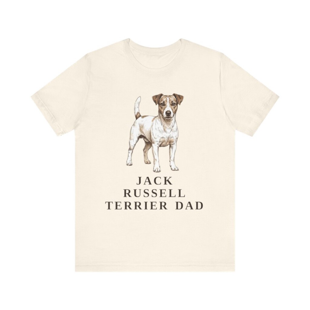 Jack Russell Terrier Dad Shirt, Vintage Dog Sketch Tee, Dog Dad Gift Jack Russell Terrier Dad Shirt, Vintage Dog Sketch Tee, Dog Dad Gift