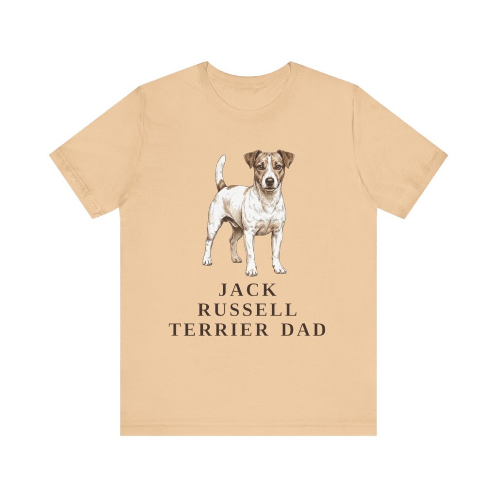 Jack Russell Terrier Dad Shirt, Vintage Dog Sketch Tee, Dog Dad Gift Jack Russell Terrier Dad Shirt, Vintage Dog Sketch Tee, Dog Dad Gift
