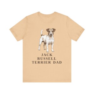 Jack Russell Terrier Dad Shirt, Vintage Dog Sketch Tee, Dog Dad Gift