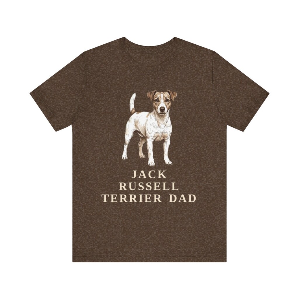 Jack Russell Terrier Dad Shirt, Vintage Dog Sketch Tee, Dog Dad Gift Jack Russell Terrier Dad Shirt, Vintage Dog Sketch Tee, Dog Dad Gift