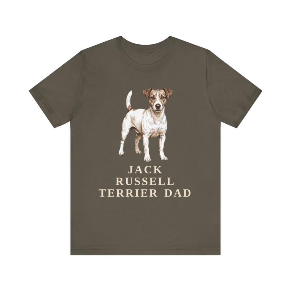 Jack Russell Terrier Dad Shirt, Vintage Dog Sketch Tee, Dog Dad Gift Jack Russell Terrier Dad Shirt, Vintage Dog Sketch Tee, Dog Dad Gift