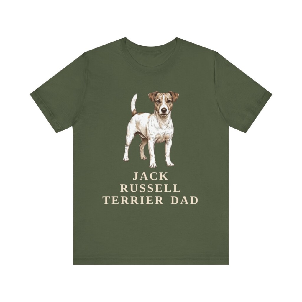 Jack Russell Terrier Dad Shirt, Vintage Dog Sketch Tee, Dog Dad Gift Jack Russell Terrier Dad Shirt, Vintage Dog Sketch Tee, Dog Dad Gift